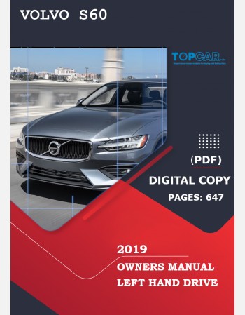 2019 volvo s60 owners manual